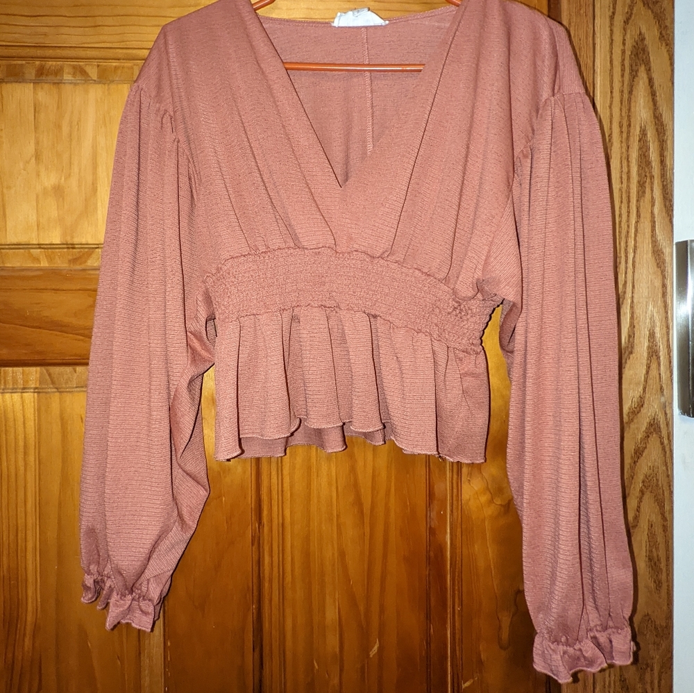 Cropped Blush Blouse